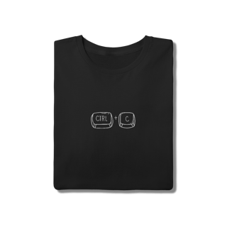 Nome do produto Camiseta Ctrl C Preta