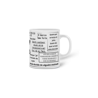 Nome do produto Caneca PCFE frases