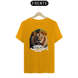 Nome do produto CAMISA COM LEÃO ESCRITA JESUS ( varias cores )