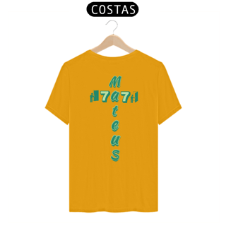Nome do produto CAMISA QUALITY MATEUS 7.7 CRUZ VERDE ( COSTAS - varias cores )