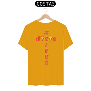 Nome do produto CAMISA QUALITY MATEUS 7.7 CRUZ LARANJA ( COSTAS - varias cores )