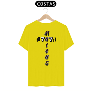 Nome do produto CAMISA QUALITY MATEUS 7.7 CRUZ PRETA ( COSTAS - varias cores )