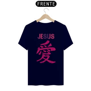 Nome do produto CAMISA JESUS AMOR EM JAPONES ROSA ( varias cores )