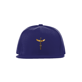Nome do produto BONE ABA RETA DOURADO JESUS EM CRUZ ( varias cores )