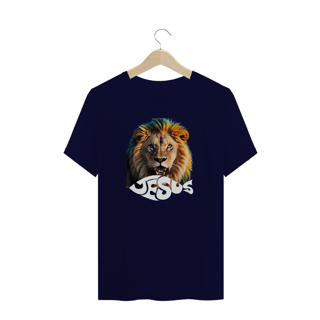 Nome do produto CAMISA PLUS SIZE LEÃO ESCRITO JESUS ( varias cores )