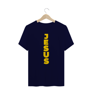 Nome do produto CAMISA PLUS SIZE JESUS NA VERTICAL AMARELA ( varias cores )