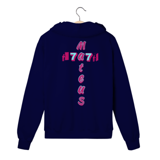 Nome do produto MOLETOM PRIME COM ZIPPER MATEUS 7.7 ESTAMPA ROXO ( varias cores )