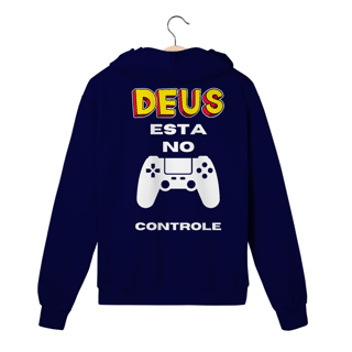 Nome do produto MOLETOM PRIME COM ZIPPER DEUS ESTA NO CONTROLE 01 ( varias cores )