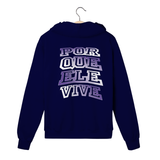 Nome do produto MOLETOM PRIME COM ZIPPER POR QUE ELE VIVE ( varias cores )