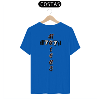 Nome do produto CAMISA QUALITY MATEUS 7.7 CRUZ PRETA ( COSTAS - varias cores )