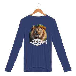 Nome do produto CAMISA MANGA LONGA SPORT DRY UV LEÃO JESUS ( varias cores )