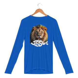 Nome do produto CAMISA MANGA LONGA SPORT DRY UV LEÃO JESUS ( varias cores )