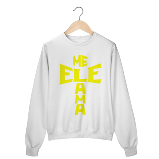 Nome do produto MOLETOM FECHADO ELE ME AMA AMARELO ( varias cores )