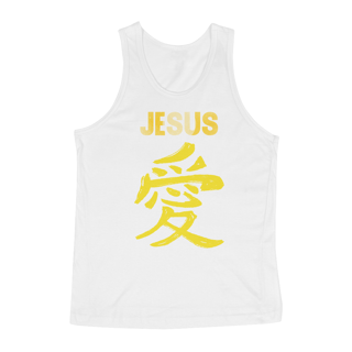 Nome do produto REGATA JESUS EM JAPONES AMARELA ( varias cores )