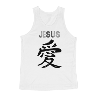 Nome do produto REGATA JESUS EM JAPONES PRETA   ( varias cores )