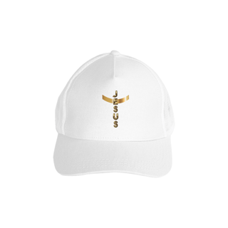 Nome do produto BONE PRIME COM TELA DOURADO JESUS EM CRUZ ( varias cores )