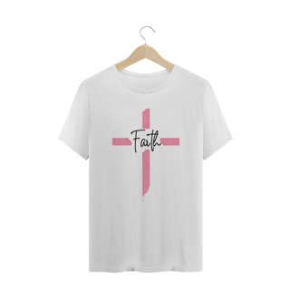 Nome do produto CAMISA PLUS SIZE FAITH CRUZ ROSA ( varias cores )