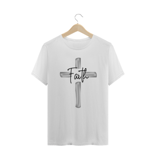 Nome do produto CAMISA PLUS SIZE FAITH CRUZ PRATA ( varias cores )