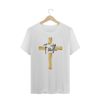 Nome do produto CAMISA PLUS SIZE FAITH CRUZ GOLDEN ( varias cores )