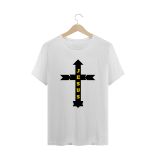 Nome do produto CAMISA PLUS SIZE JESUS COM SETAS ( varias cores )