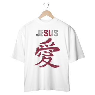 Nome do produto OVER SIZE JESUS AMOR EM JAPONES ( varias cores )