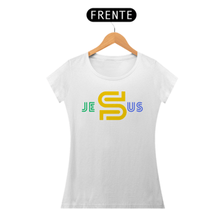 Nome do produto BABY LONG QUALITY JESUS ESTAMPA BRASIL ( varias cores )