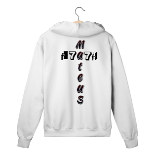 Nome do produto MOLETOM PRIME COM ZIPPER MATEUS 7.7 ESTAMPA PRETA ( varias cores )