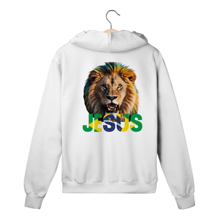 Nome do produto MOLETOM PRIME COM ZIPPER LEÃO JESUS BRASIL ( varias cores )