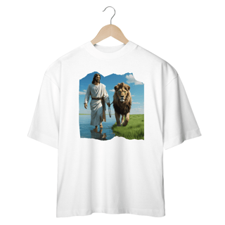 Nome do produto CAMISA OVER SIZE JESUS CAMINHANDO NA AGUA ( varias cores )