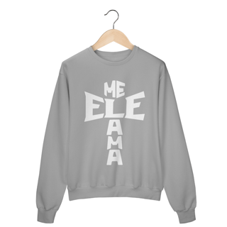 Nome do produto MOLETOM FECHADO ELE ME AMA BRANCO ( varias cores )