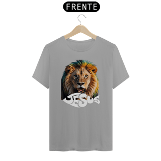 Nome do produto CAMISA COM LEÃO ESCRITA JESUS ( varias cores )
