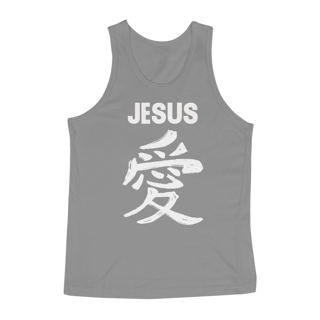 Nome do produto REGATA JESUS EM JAPONES BRANCA ( varias cores )