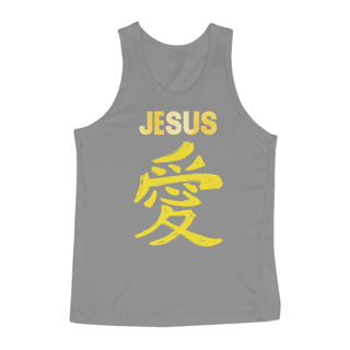 Nome do produto REGATA JESUS EM JAPONES AMARELA ( varias cores )