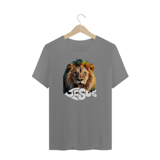 Nome do produto CAMISA PLUS SIZE LEÃO ESCRITO JESUS ( varias cores )