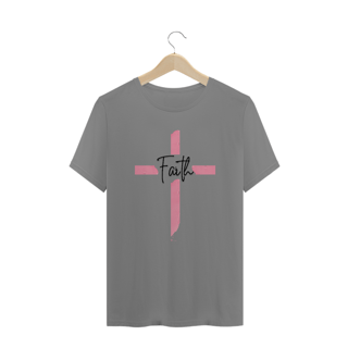 Nome do produto CAMISA PLUS SIZE FAITH CRUZ ROSA ( varias cores )