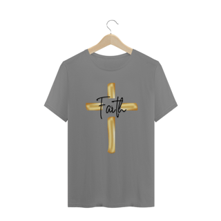 Nome do produto CAMISA PLUS SIZE FAITH CRUZ GOLDEN ( varias cores )