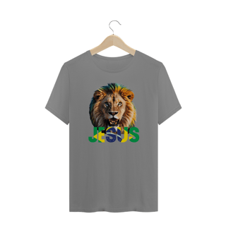 Nome do produto CAMISA PLUS SIZE LEÃO COM BRASIL ( varias cores )
