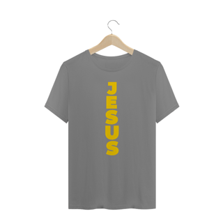 Nome do produto CAMISA PLUS SIZE JESUS NA VERTICAL AMARELA ( varias cores )