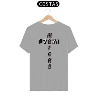 Nome do produto CAMISA QUALITY MATEUS 7.7 CRUZ PRETA ( COSTAS - varias cores )