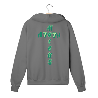 Nome do produto MOLETOM PRIME COM ZIPPER MATEUS 7.7 ESTAMPA VERDE ( varias cores )