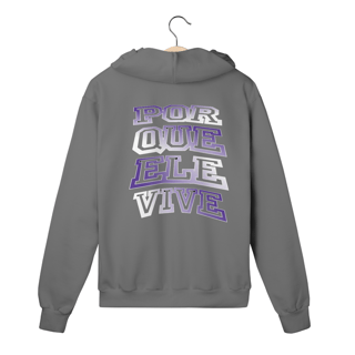 Nome do produto MOLETOM PRIME COM ZIPPER POR QUE ELE VIVE ( varias cores )