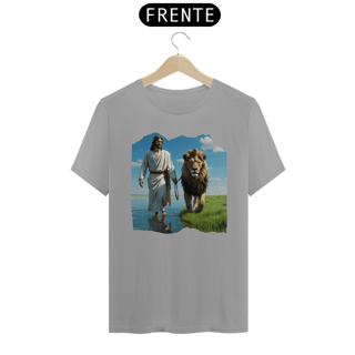 Nome do produto CAMISA QUALITY JESUS CAMINHANDO NA AGUA COM LEÃO