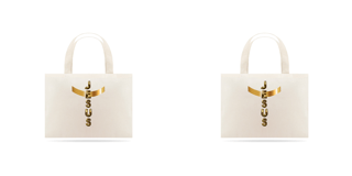 Nome do produto ECO BAG DOURADA JESUS EM CRUZ