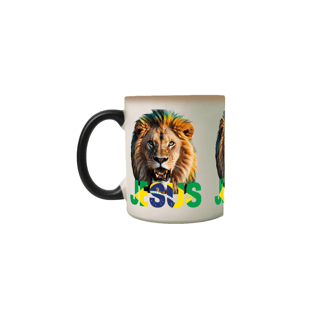 Nome do produto CANECA MAGICA LEÃO JESUS BRASIL