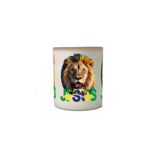 Nome do produto CANECA MAGICA LEÃO JESUS BRASIL