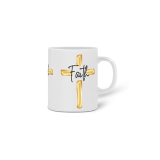 Nome do produto CANECA FAITH DOURADA 