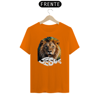 Nome do produto CAMISA COM LEÃO ESCRITA JESUS ( varias cores )