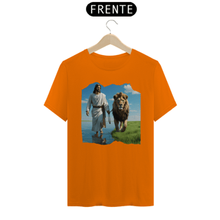 Nome do produto CAMISA QUALITY JESUS CAMINHANDO NA AGUA COM LEÃO