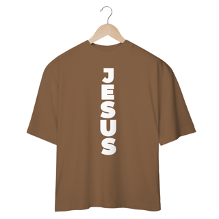 Nome do produto OVER SIZE JESUS NA VERTICAL BRANCA ( varias cores )