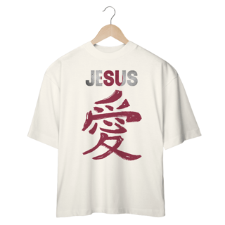Nome do produto OVER SIZE JESUS AMOR EM JAPONES ( varias cores )